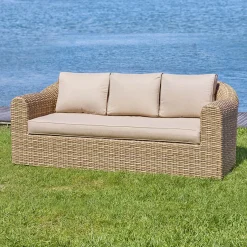 hespéride Sillas Y Pufs De Jardín>Sofá MOORÉA savana de ratán sintético 3 plazas