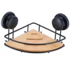 Accesorios De Baño>Soporte De Esquina C/Ventosas Metálicas