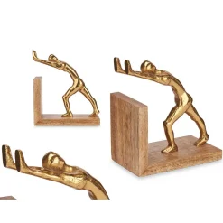 Accesorios|Estilo Contemporaneo>Soporte Para Libros Dorado