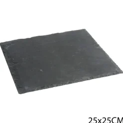 secret d'gourmet Degustación>Tabla Cuadrada De Losa De Roca 25x25Cm