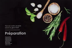 Placas Calefactoras Y Tablas De Cortar>Tabla De Cocina Vidrio Negro 30x20Cm