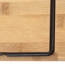 Degustación>Tabla para aperitivos con patas beige de bambú