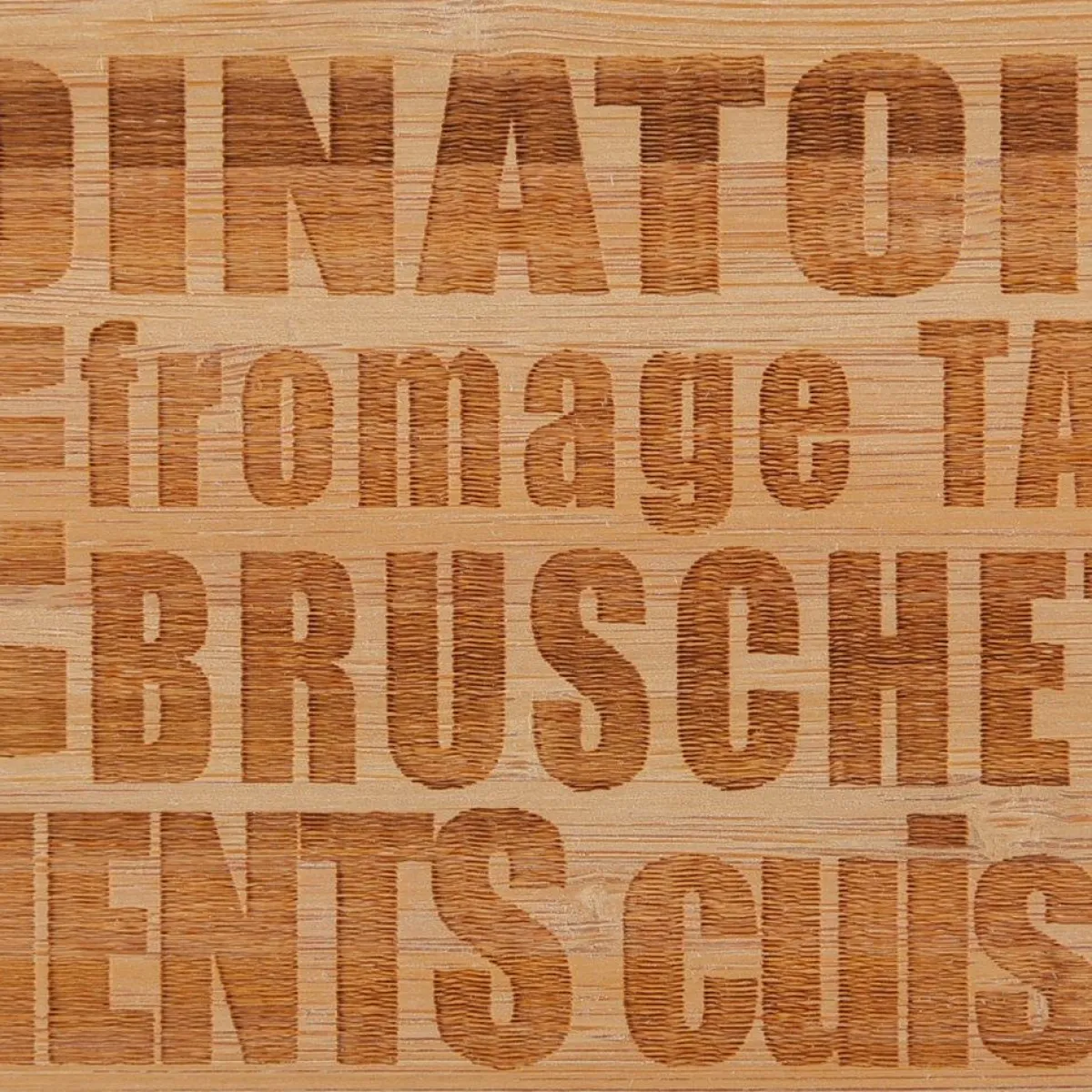 5five Degustación>Tabla P/Tapas De Bambú Dec. Palabras