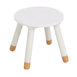 Niños atmosphera4kids Montessori>Taburete Douceur Blanco Mdf 24x26.5x24Cm
