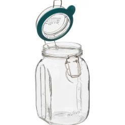 Cajas Y Frascos>Tarro De Vidrio Tapa Hermética 1L