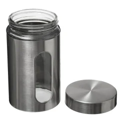 Cajas Y Frascos>Tarroo Vidrio/Inox Tapa Hermética 0.9L