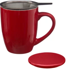 Teteras Y Hervidores>Taza De Cerámica Roja + Infusor 32Cl