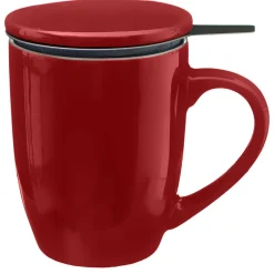 Teteras Y Hervidores>Taza De Cerámica Roja + Infusor 32Cl