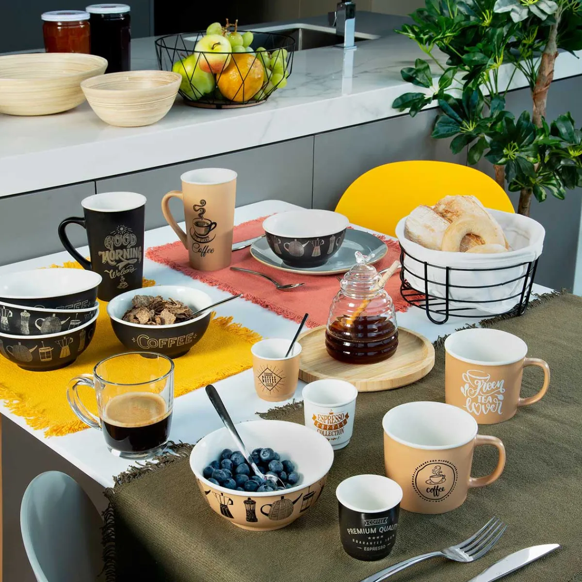 Tazas Y Tazones>Taza de vidrio 34cl