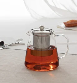 secret d'gourmet Teteras Y Hervidores>Tetera De Vidrio Con Filtro Inox 80Cl