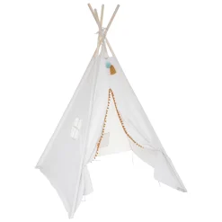 Niños atmosphera4kids Mobiliario>Tienda TIPI blanca con pompones