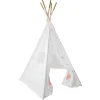 Niños atmosphera4kids Mobiliario>Tienda Tipi Dorada Y Blanca 160Cm