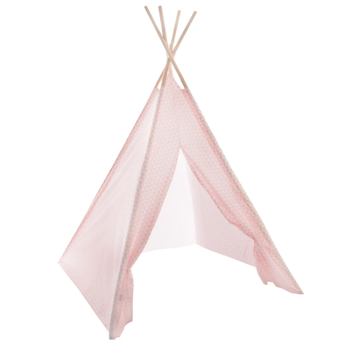 Niños atmosphera4kids Mobiliario>Tienda Tipi Rosa Pompones 120x160x120Cm
