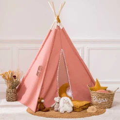 Niños Mobiliario>Tienda Tipi Rosa 120x120x160Cm