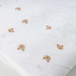 Niños Téxtil>Toalla de baño blanca de algodón 70x140cm