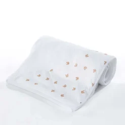 Niños Téxtil>Toalla de baño con capucha blanca de algodón