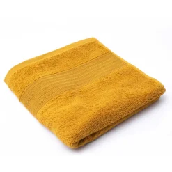 atmosphera Toallas De Baño>Toalla de manos amarilla TIMELESS 50x100cm