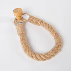 Toalleros>Toallero/portarrollos de baño color natural