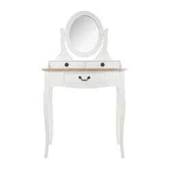 atmosphera Muebles Y Carros De Apoyo|Estilo Rústico>Tocador Mdf Chrysa 3 Cajones 74x40x135Cm