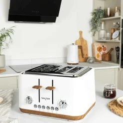 Electrodomésticos>Tostadora 4 rebanadas SALTER TORONTO blanca