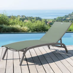 hespéride Tumbonas>Tumbona BONAO verde oliva