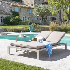hespéride Tumbonas>Tumbona doble ÉVASION argile