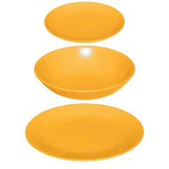 secret d'gourmet Platos>Vajilla 18 Pzas Redonda Colorama