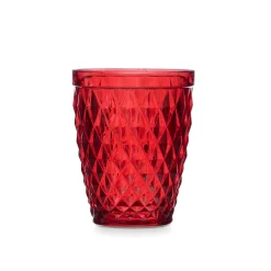 Copas>Vaso De Agua Diamante Rojo 25cl