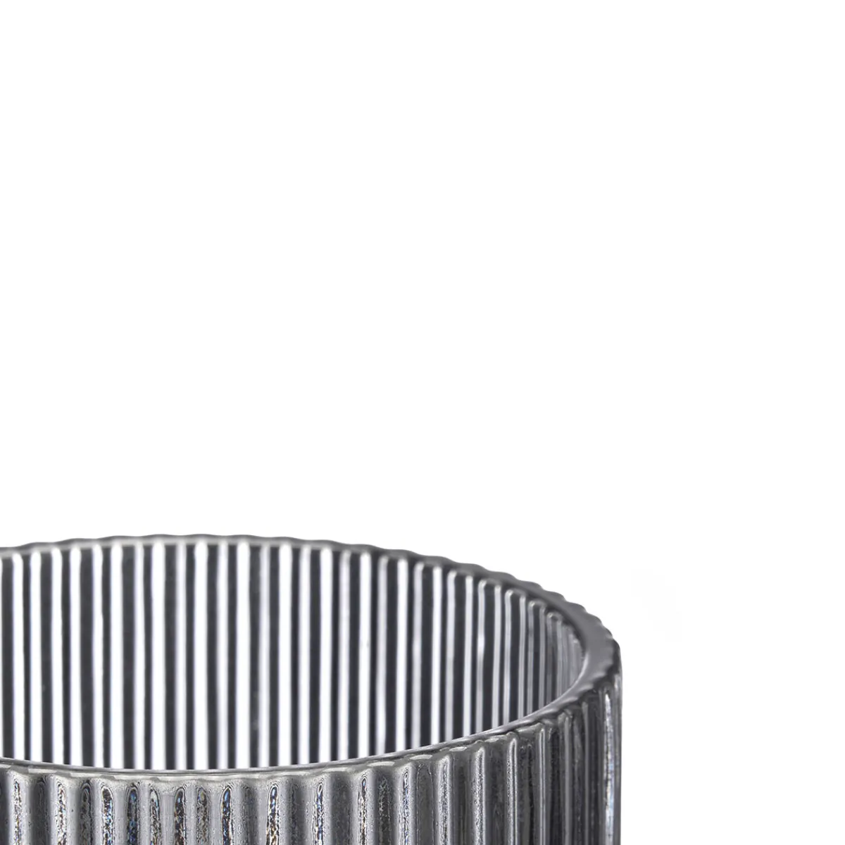 Copas>Vaso de Agua Rayas Gris De Vidrio 27cl