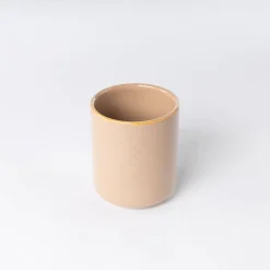 Accesorios De Lavabo>Vaso de cerámica beige
