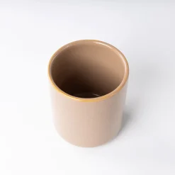 Accesorios De Lavabo>Vaso de cerámica beige