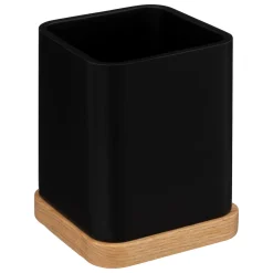 5five Accesorios De Lavabo>Vaso De Lavabo De Bambú Tribecart Negro