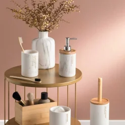 5five Accesorios De Lavabo>Vaso De Lavabo Efecto Mármol Blanco