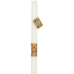 atmosphera Velas>Vela Demi De Rayas Blanca 26cm