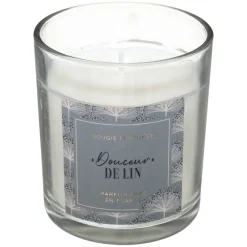 atmosphera Velas|Estilo Rústico>Vela Dulzura Lino C/Campanilla 130g