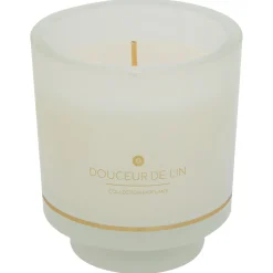 atmosphera Velas>Vela Flor Lino Vaso De Vidrio Ilae 225G