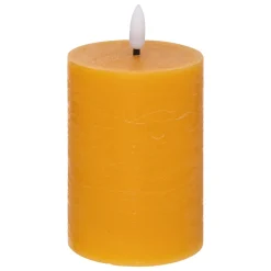 atmosphera Velas>Vela Led Cilíndrica Amarilla 12.5cm