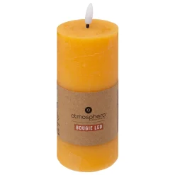 atmosphera Velas>Vela Led Cilíndrica Amarilla 17.5cm