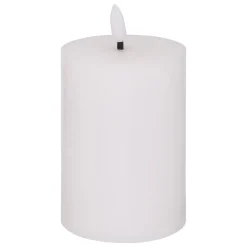 atmosphera Velas>Vela Led Cilíndrica Molia Blanca 12.5cm