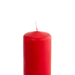 hôma Velas>Vela Pilar Basic Roja 7.3x19Cm