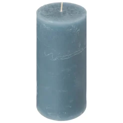 atmosphera Velas>Vela Pilar Olia Azul 14cm