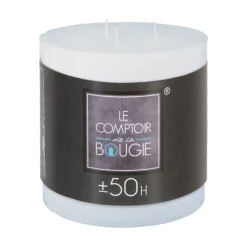 atmosphera Velas>Vela Pilar Rústica Blanca 14x14Cm