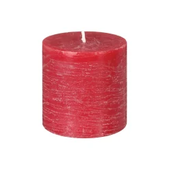 atmosphera Velas>Vela Rústica Roja 6.7x7Cm