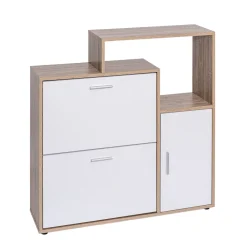 Zapateros>Zapatero con 2 cajones y puerta 90cm