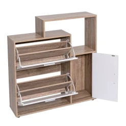 Zapateros>Zapatero con 2 cajones y puerta 90cm